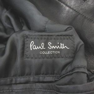Paul Smith COLLECTION コート ステンカラー シープスキン レザー ブラック L