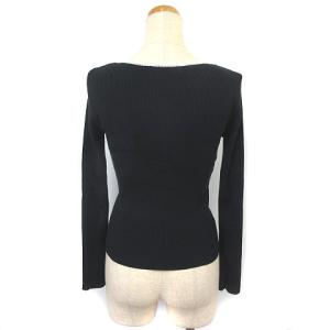 René クラウン刺繍リブニットカーディガン ネイビー