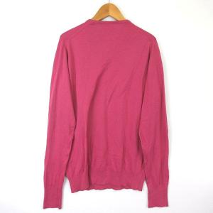 JOHN SMEDLEY ニット セーター Vネック プルオーバー コットン ピンク S