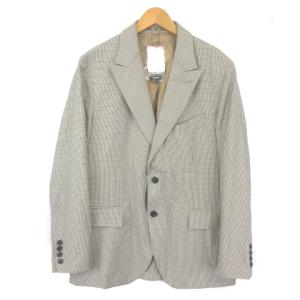 Gabriele Pasini スーツ セットアップ 2B シングル チェック 背抜き 52 ブラウン 茶