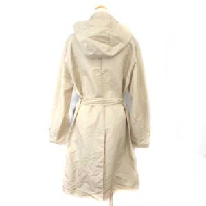 MACKINTOSH トレンチコート ナイロンコート フーデッド ロング 比翼 ベージュ 38