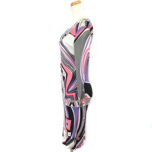 Emilio Pucci ワンピース ひざ丈 長袖 プッチ柄
