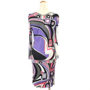 Emilio Pucci ワンピース ひざ丈 長袖 プッチ柄