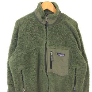 Patagonia レトロX 08AW フリースジャケット ボア フルジップ カーキ S