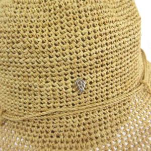 HELEN KAMINSKI ラウンドクラウン ハット Delphina ラフィアハット つば広 ベージュ