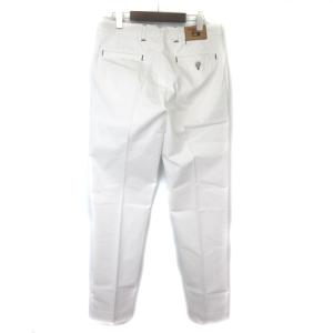 JACOB COHEN パンツ スラックス センタープレス オーバーステッチ 刺繍 ホワイト 33