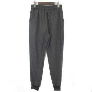 PAULE KA ジョガーパンツ テーパード ツータック チャコールグレー 38
