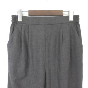 PAULE KA ジョガーパンツ テーパード ツータック チャコールグレー 38