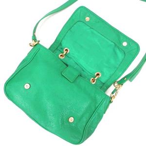MARC by MARC JACOBS 2WAY ショルダーバッグ ハンドバッグ カウレザー グリーン ゴールド