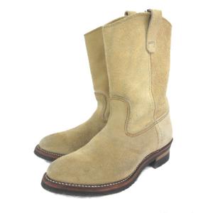 RED WING ペコスブーツ ミドル スエード 24369 ベージュ 8Ｅ