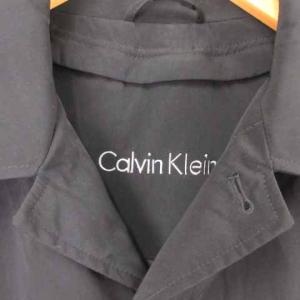 Calvin Klein ステンカラーコート ライナー付 2WAY 中綿 キルティング 黒 ブラック 44