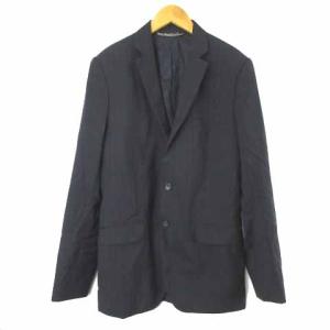 ストライプテーラードジャケット ネイビー