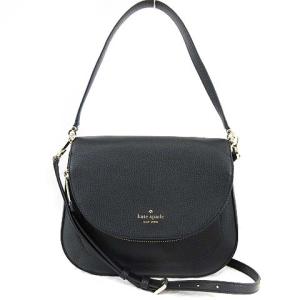 WKR00330 20AW レイラ ミディアム フラップ ショルダー バッグ 2way レザー 黒