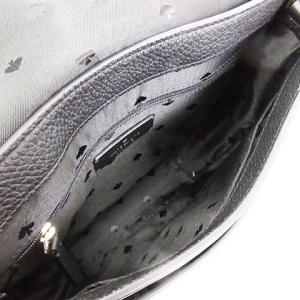 kate spade new york WKR00330 20AW レイラ ミディアム フラップ ショルダー バッグ 2way レザー 黒