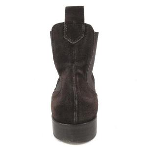 BARNEYS NEW YORK ショートブーツ サイドゴア スエード 42 ダークブラウン