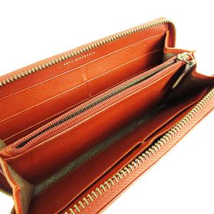 ANYA HINDMARCH ラウンドファスナー 長財布 レザー タッセル スタッズ ブラウン