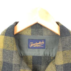 TENDERLOIN T-WOOL SHT WP シャツジャケット ブロックチェック グリーン 緑 S