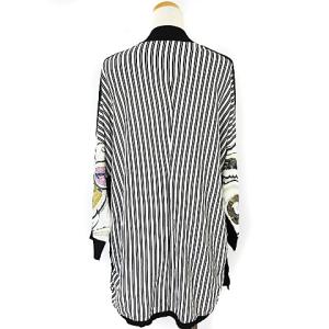 ETRO ニット カーディガン 変形 前開き 総柄 マルチカラー