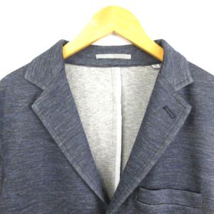 TOMORROWLAND 19SS テーラードジャケット リネン 3B シングル ネイビー 紺 Ｌ