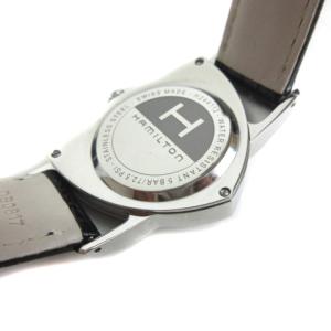 Hamilton 腕時計 ベンチュラ VENTURA  ウォッチ クオーツ アナログ レザー シルバー ブラック