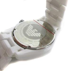 EMPORIO ARMANI AR-1403 CERAMICA セラミカ 腕時計 ウォッチ セラミック クロノグラフ クオーツ ホワイト 白