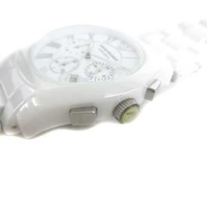 EMPORIO ARMANI AR-1403 CERAMICA セラミカ 腕時計 ウォッチ セラミック クロノグラフ クオーツ ホワイト 白