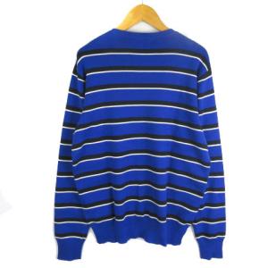 POLO RALPH LAUREN 近年モデル ニット セーター ボーダー ブルー 青 XL