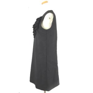 kate spade new york Madison avenue collection ワンピース ひざ丈 ノースリーブ フリル ハート 黒 ブラック 4