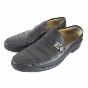 BALLY ビジネスシューズ ローファーシューズ レザー ブラック 8F ECR6
