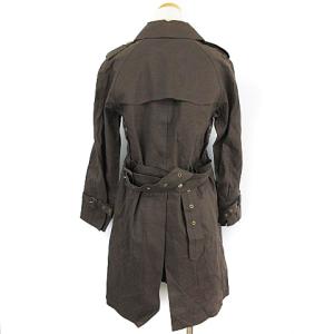 MACKINTOSH スコットランド製 ゴム引きトレンチコート ライナー付き 茶 ブラウン 34