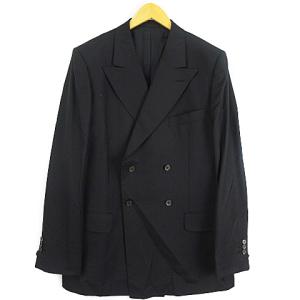 YVES SAINT LAURENT rive gauche トムフォード期 スーツ ダブルスーツ ストライプ 黒 52  