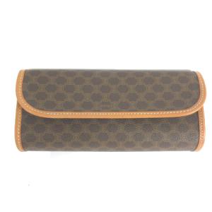 ポーチ マカダム PVC レザー マルチケース ブラウン