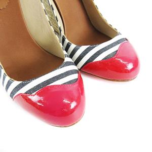 Christian Louboutin エスパドリーユ サンダル ウェッジソール ストライプ