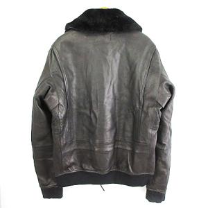 STONE ISLAND 美品 ムートン ジャケット MA-1 ブルゾン ラムスキン 黒 ブラック L