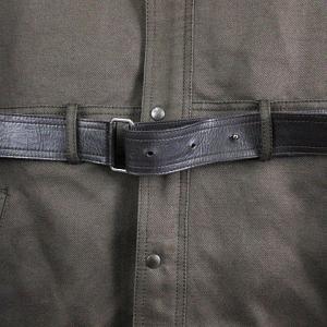 Neil Barrett ミリタリーコート ロング エコファー ベルテッド カーキ S