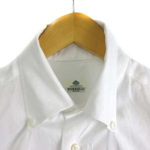 LUIGI BORRELLI ボタンダウン ホワイト