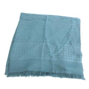 EMPORIO ARMANI ロゴドット大判ストール グリーン