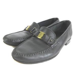 ヴァラレザーローファー 8.5 ブラック