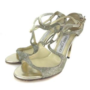 ハイヒールサンダル ゴールド