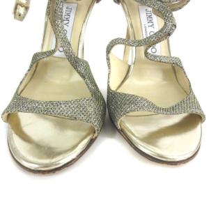 JIMMY CHOO ハイヒールサンダル ゴールド