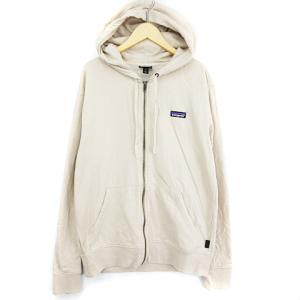 Patagonia P-6 ラベル ライトウェイトフルジップフーディー S ベージュ 