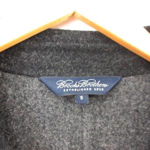Brooks Brothers ジャケット コート シングル ウール S チャコールグレー IBO18
