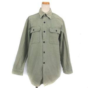 HAMPTON SHIRT ミリタリー シャツ 長袖 MB157-5005 カーキ 01 IBO18