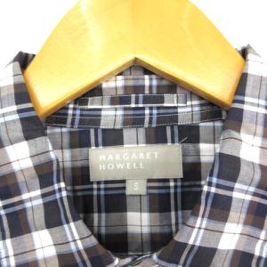 MARGARET HOWELL チェックシャツ ネイビー