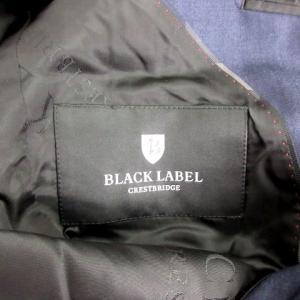 BLACK LABEL CRESTBRIDGE 18AW テーラードジャケット 2B シングル ストライプ 総裏 MIYUKIKEORI ネイビー