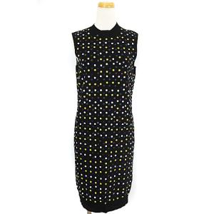 19SS ひざ丈ノースリーブワンピース ブラック