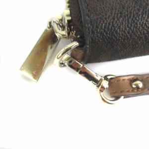 MICHAEL KORS Logo Stripe Continental Wristlet ブラウン