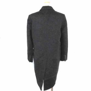 EPOCA ウールコート ロングコート モヘヤ アルパカ混 チャコールグレー 40