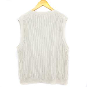 MHL. 19SS リネン混サマーニットベスト M アイボリー 