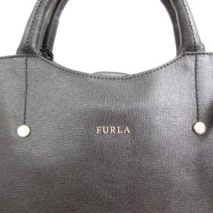 FURLA 2WAY レザーショルダーバッグ ブラック